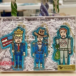 “The Great American Crackers”  Political Ceramic Nutcracker Set